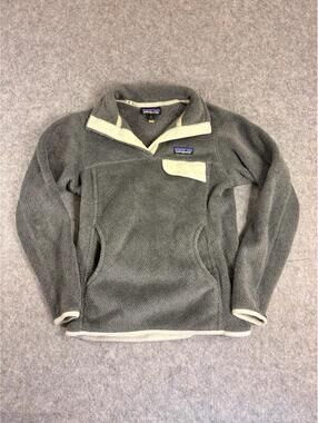Patagonia Quarter Snap Gray Adventure Fleece Pullover Womens Size M